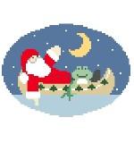 Santa in Canoe (Kathy Schenkel)