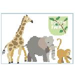 Jungle Animals Tooth Fairy Pillow (Kathy Schenkel)