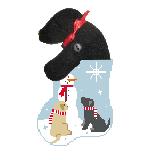 Snowman Labs w/Lab (Kathy Schenkel)