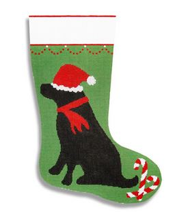 Black Lab Stocking (Laura Megroz)
