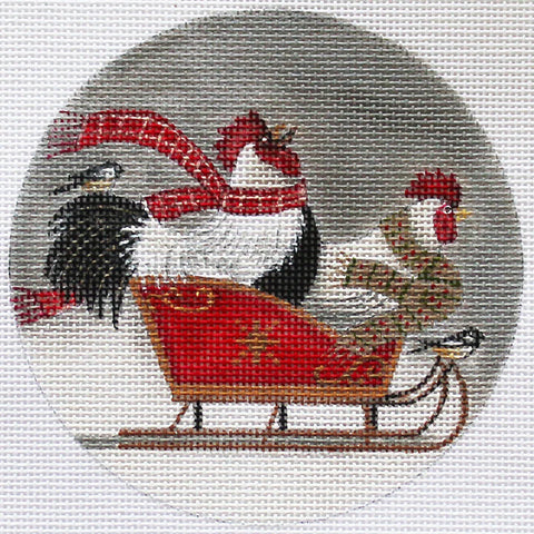 Rooster Ride Ornament (Dianna Swartz)
