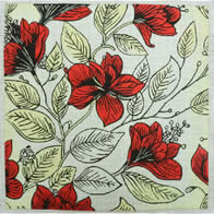 Illustrated Red Flora (Ewe and Eye)