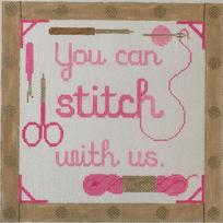 You can stitch with us - Pink (Rachel Donley)
