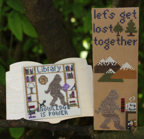 Bigfoot Loves to Read (SamBrie Stitches Designs)