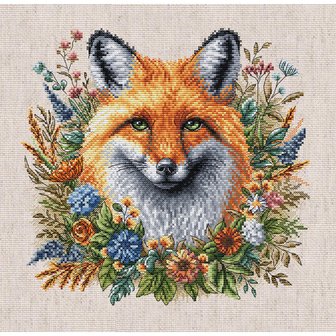 Fox Among Flowers (AVA Stitch)