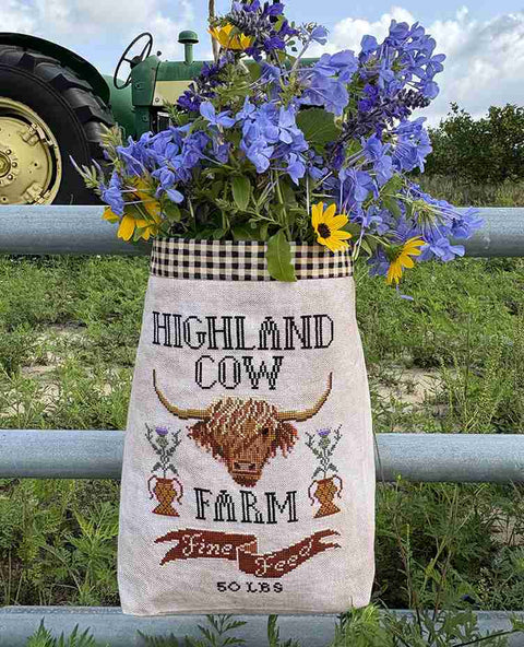 Highland Cow Feed Sack (Carriage House Samplings)