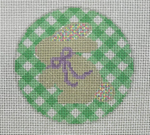 Bunny w/Sprinkle Ears Green Gingham (Collection Designs)