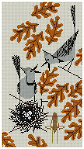 Jay and Leaves (Charley Harper)