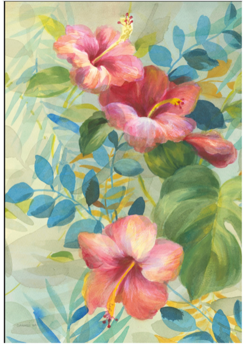 Hibiscus Garden (Oasis Needlepoint)