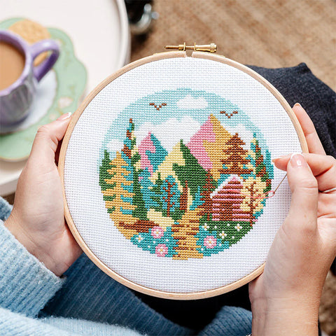 Forest Peaks (Caterpillar Cross Stitch)