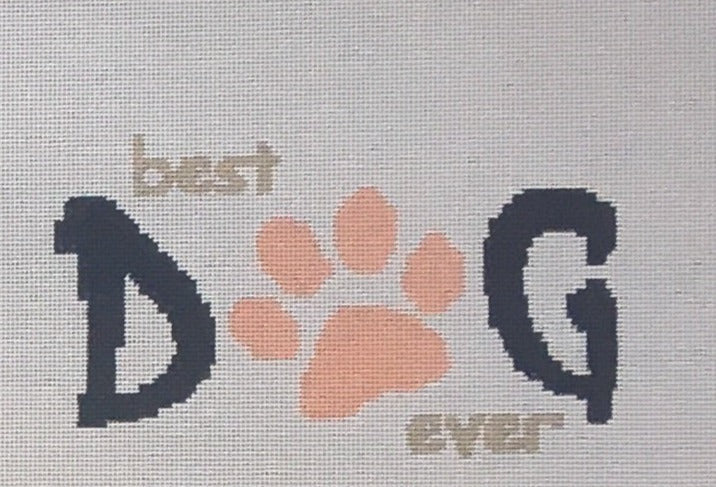 Best Dog Ever/Blue (HSN Designs)– Stitch Therapy Needleworks