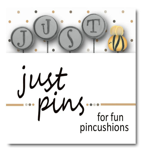 Just Pins - Just Bee on Gray (JABC)