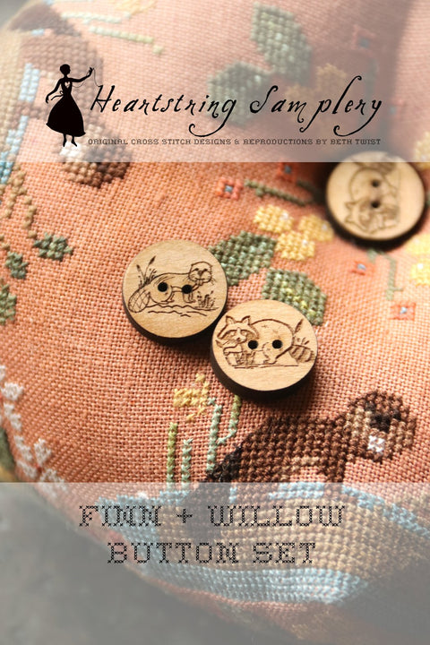 Finn + Willow Buttons (Heartstring Samplery)
