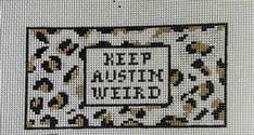 Keep Austin Weird - Black/Tan (Kates Finepoint Designs)