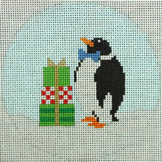 Penguin w/Presents in Snow (Kristine Kingston)