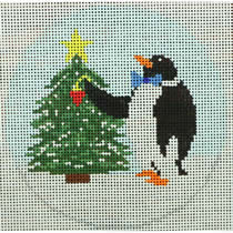 Penguin w/Tree in Snow (Kristine Kingston)