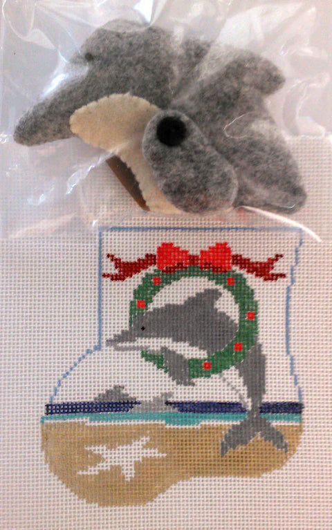 Dolphin w/Dolphin Mini Sock (Kathy Schenkel)