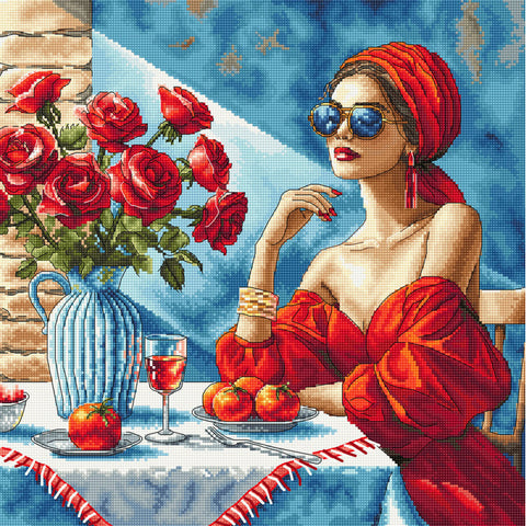 Lady in Red (AVA Stitch)