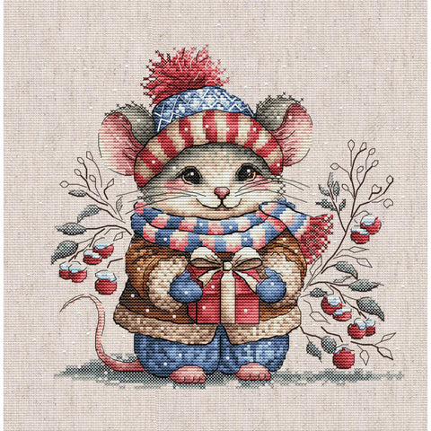 Little Mouse with a Scarf (AVA Stitch)