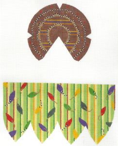 Acorn 3D - Green Striped (Meredith Collection)