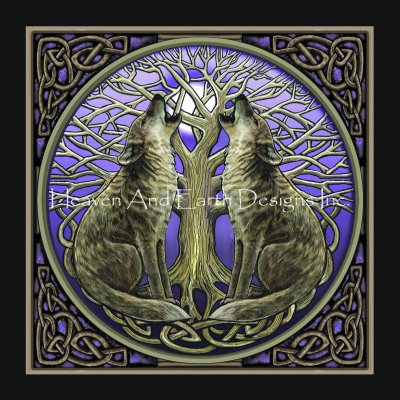 Moon Gazing Wolves/Mini (Lisa Parker)
