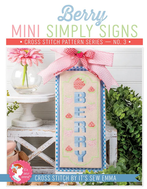 Mini Simply Signs 3 - Berry (Its Sew Emma)