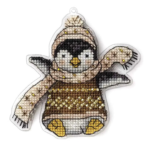Plastic Canvas Kit - Penguin w/Hat (Wonderland Crafts)