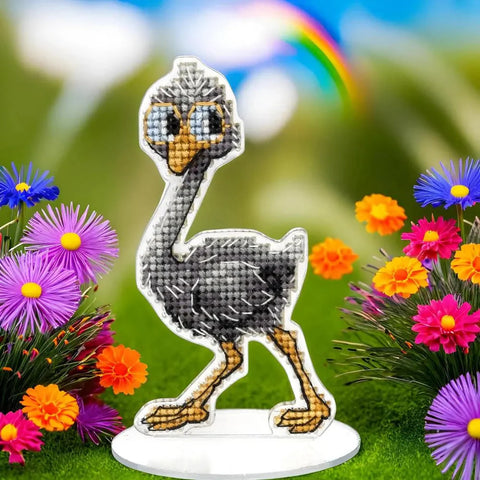 Plastic Canvas Kit - Ostrich (Wonderland Crafts)