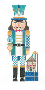 Nutcracker - Teal Gingerbread Snowglobe (Meredith Collection)