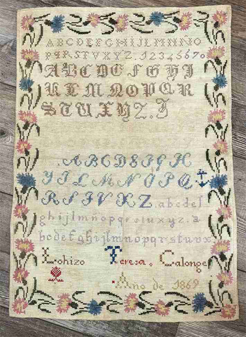 Stitched by Teresa 1869 (From the Heart)