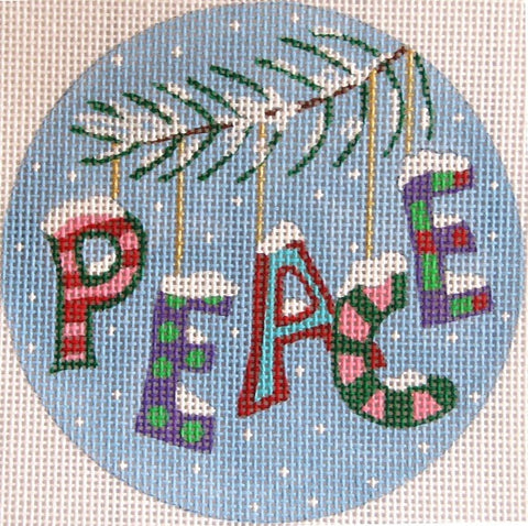 Christmas Words Peace/Pinks (PLD Designs)