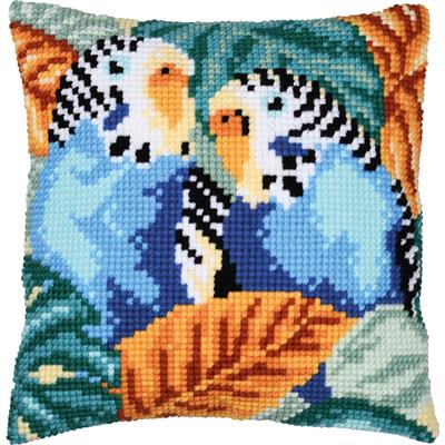 Parakeets Cushion (Vervaco)