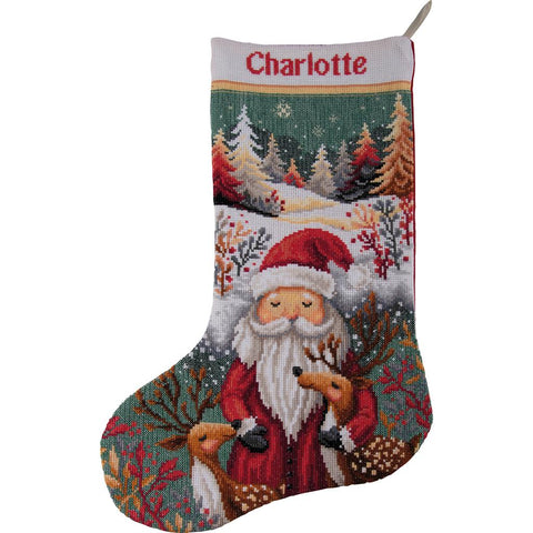 Woodland Christmas Wishes Stocking (Vervaco)