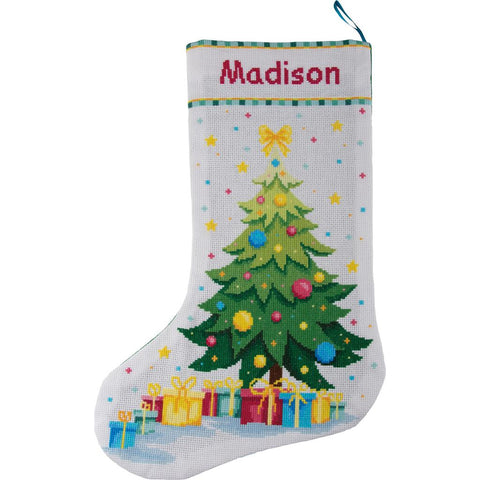 Christmas Tree Wishes Stocking (Vervaco)