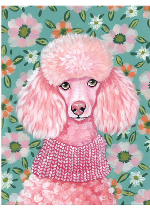 Poodle in Pink (Oasis Needlepoint)