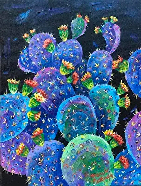Purple Prickly Pear Cactus 3 (MM Designs)