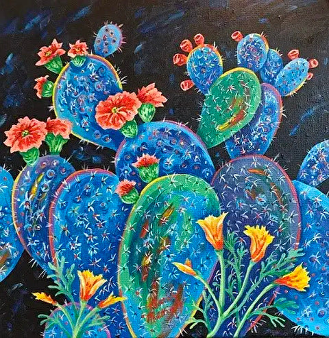 Purple Prickly Pear Cactus 4 (MM Designs)