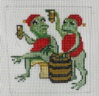 Coaster - Pub Frogs (Kates Finepoint Designs)