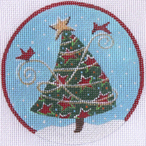 Whimsical Tree w/Red Stars (PLD Designs)
