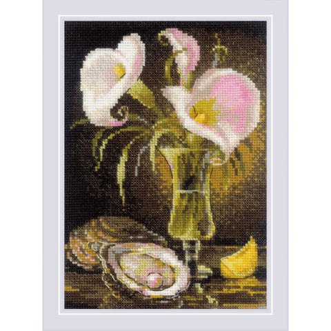 Calla Lilies and Oyster (Riolis)