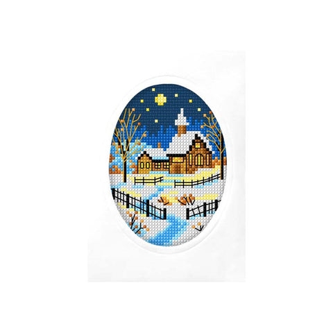 Card - Winter Village at Night (Orchidea)