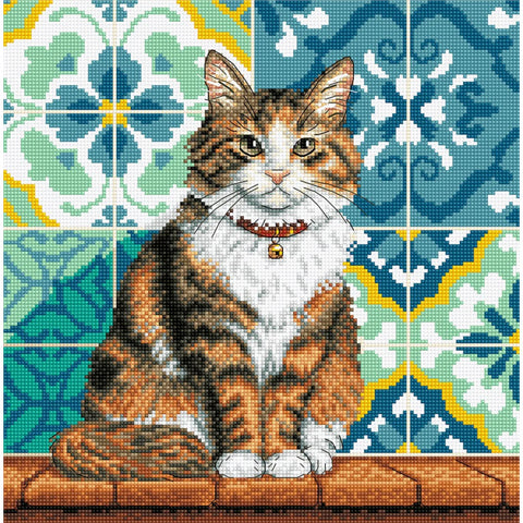 Cat in the Yard (AVA Stitch)