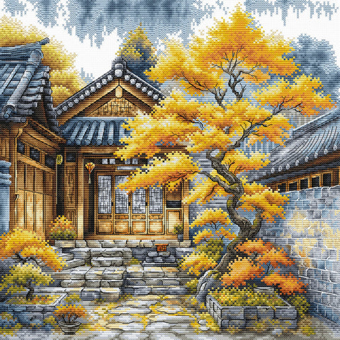 Golden Trees (AVA Stitch)