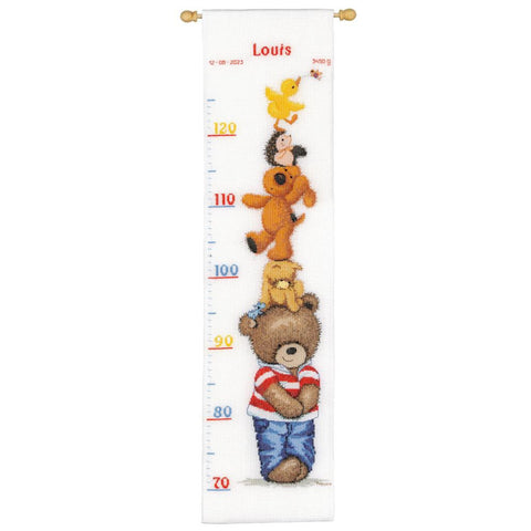 Popcorn and Friends Growth Chart (Vervaco)