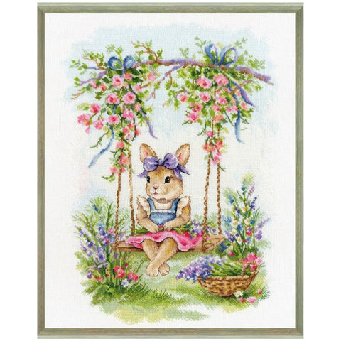 Bunny on a swing (Golden Fleece)