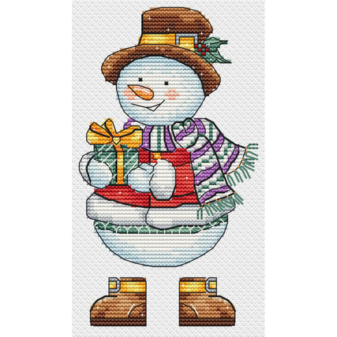 Snowman with Gift (Andriana)