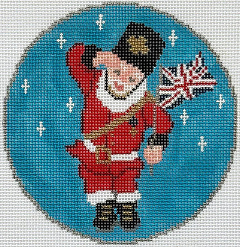 Santa Ornament - British (PLD Designs)