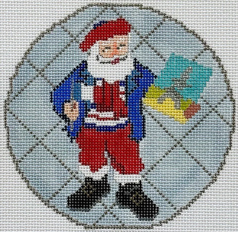 Santa Ornament - France (PLD Designs)