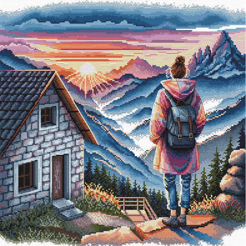 Sunrise on the Mountain (AVA Stitch)