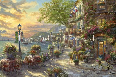 French Riviera Cafe (Thomas Kinkade)